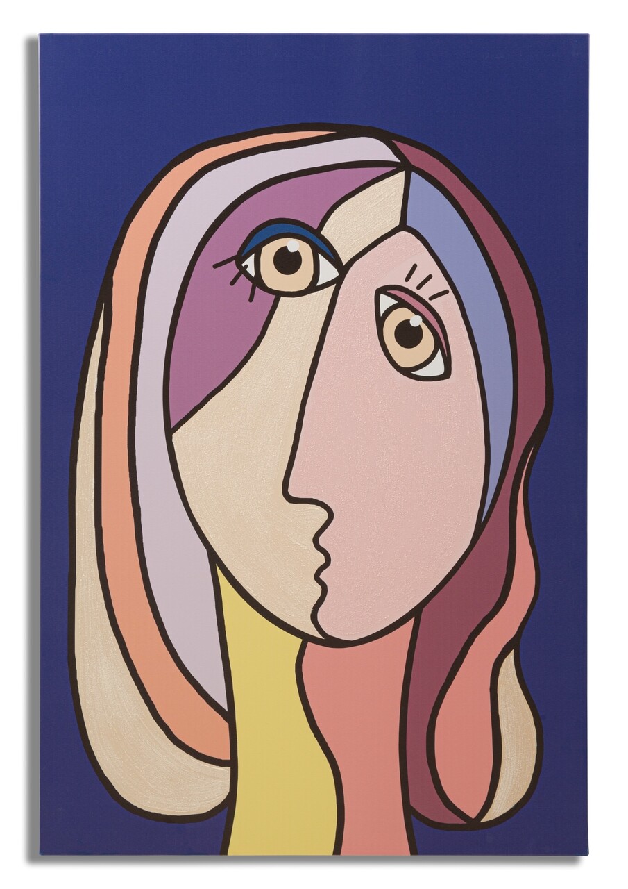 Tablou, Mauro Ferretti, Double Face - B, 80 x 2 x 120 cm, lemn de pin/panza, multicolor - imagine 7